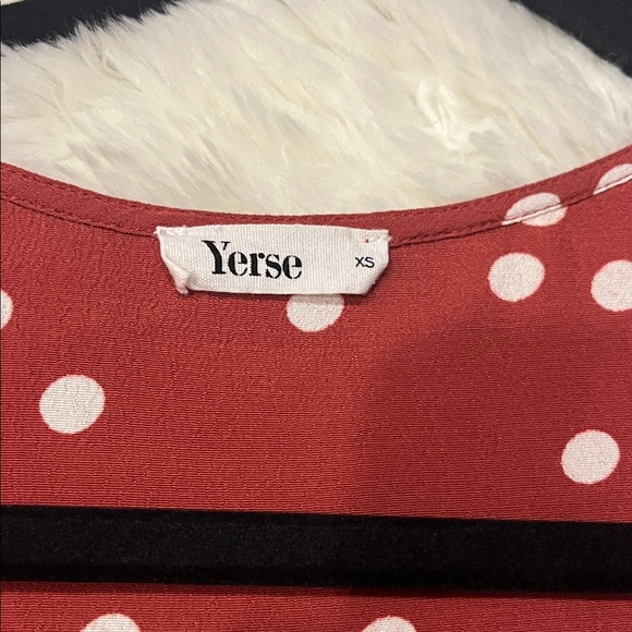 Yerse Red Polka Dot Mini Dress XS - Picture 2 of 6